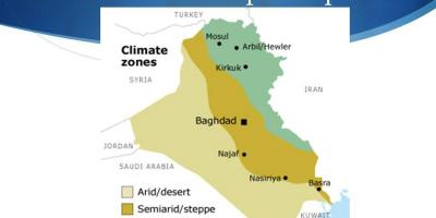 Mapa do Iraque clima