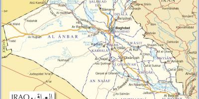 Mapa de estradas do Iraque