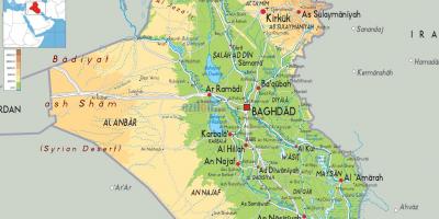 Mapa do Iraque geografia