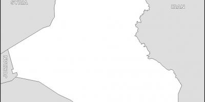 Mapa do Iraque em branco