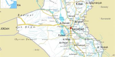 Mapa do Iraque rio